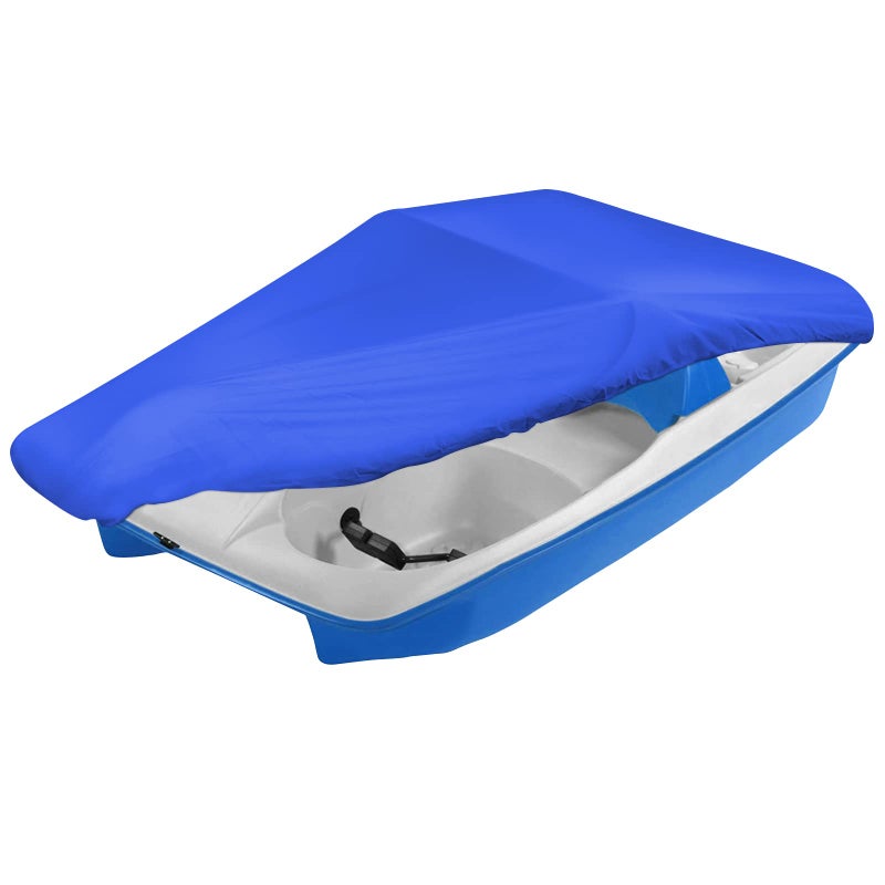 iCOVER Pedal Boat Cover, Fits 3 or 5 Person Paddle Boats Water Proof Heavy Duty Paddles Covers, Blue - Image 1